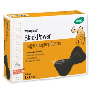 50 stuks Black Power pleisters ET 80 x 45 mm Vlinder