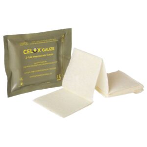 Celox Hemostatisch Gaas Z-vouw 8 cm x 8 cm x 150 cm