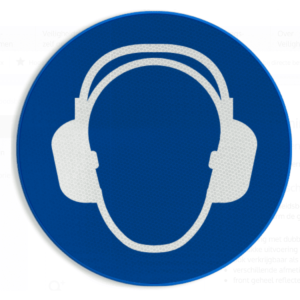 Gebodsteken gehoorbescherming pictogram