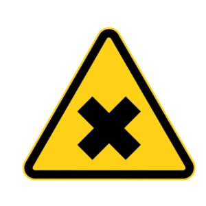 Schadelijke stoffen pictogram bord