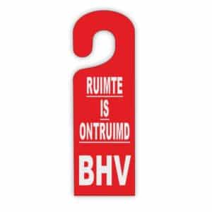 BHV-deurhanger ontruimd