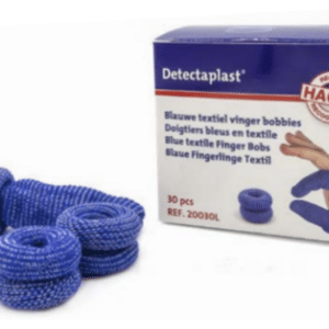 Detectaplast vingerlingen blauw textiel 30 stuks
