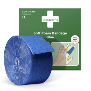 Cederroth Soft Foam Bandage 6cm x 4,5m Blauw